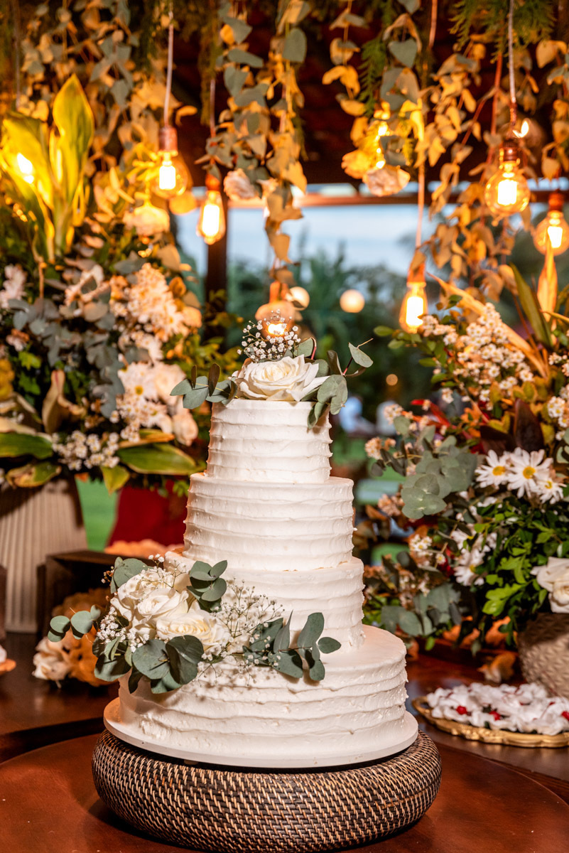 bolo de casamento simples