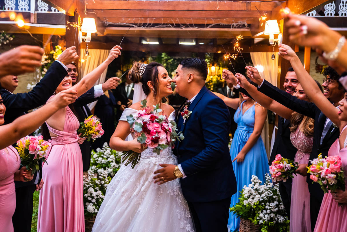 fotos dos noivos com sparkles