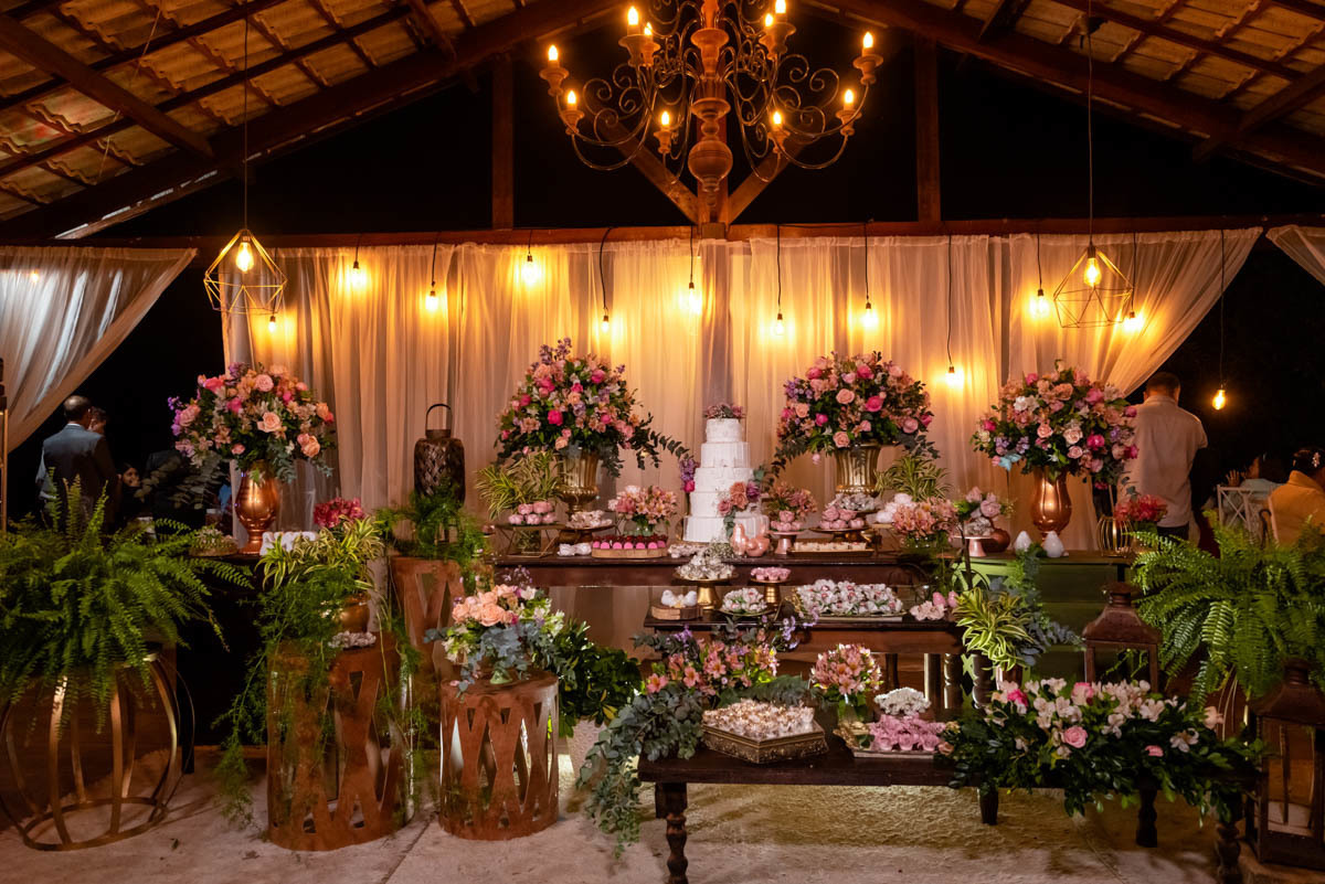 decoração casamento em sitio