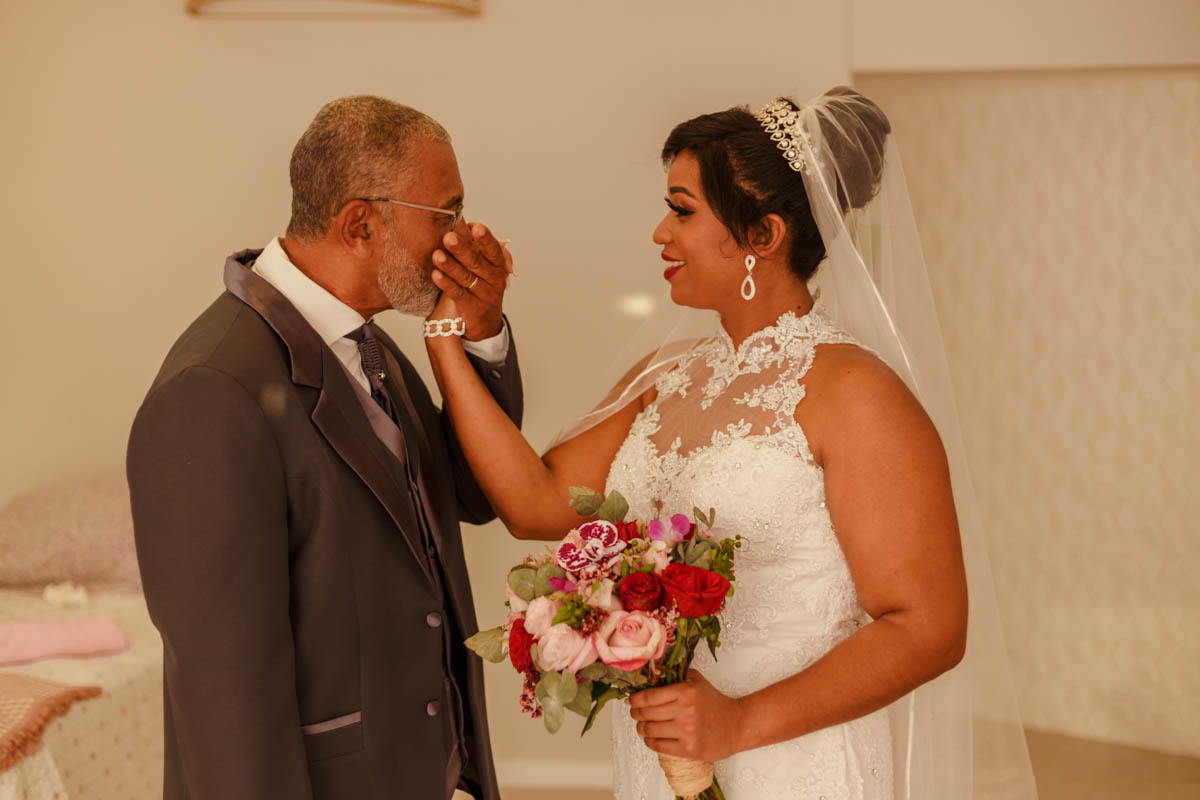 first look com o pai da noiva