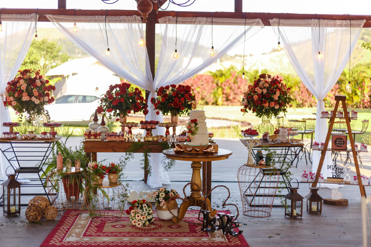 decoração casamento de dia em sitio