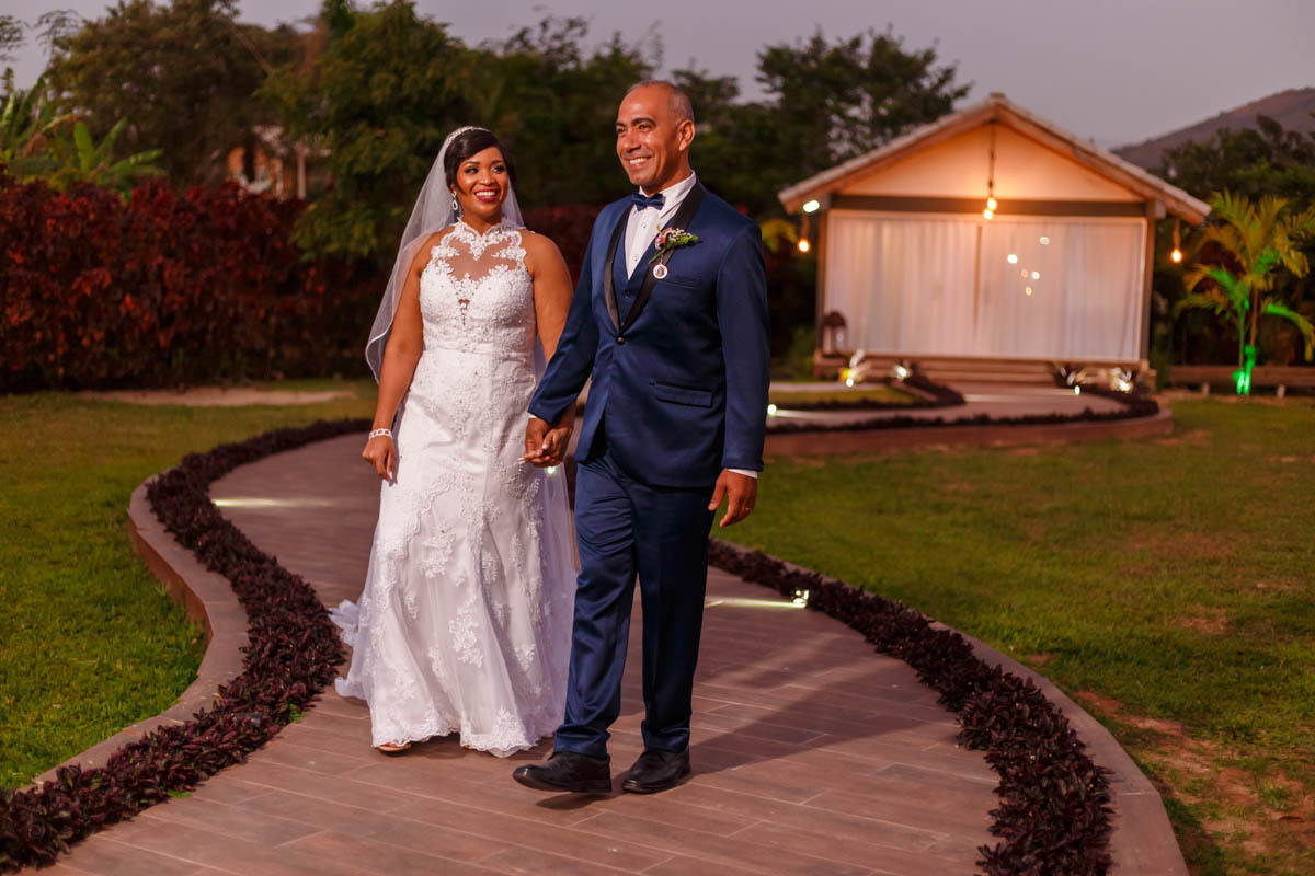 casamento ao entardecer
