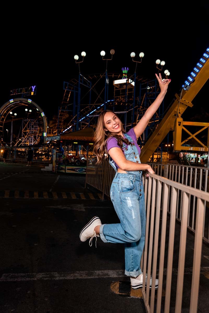 inspiração de fotos no parque de diversões