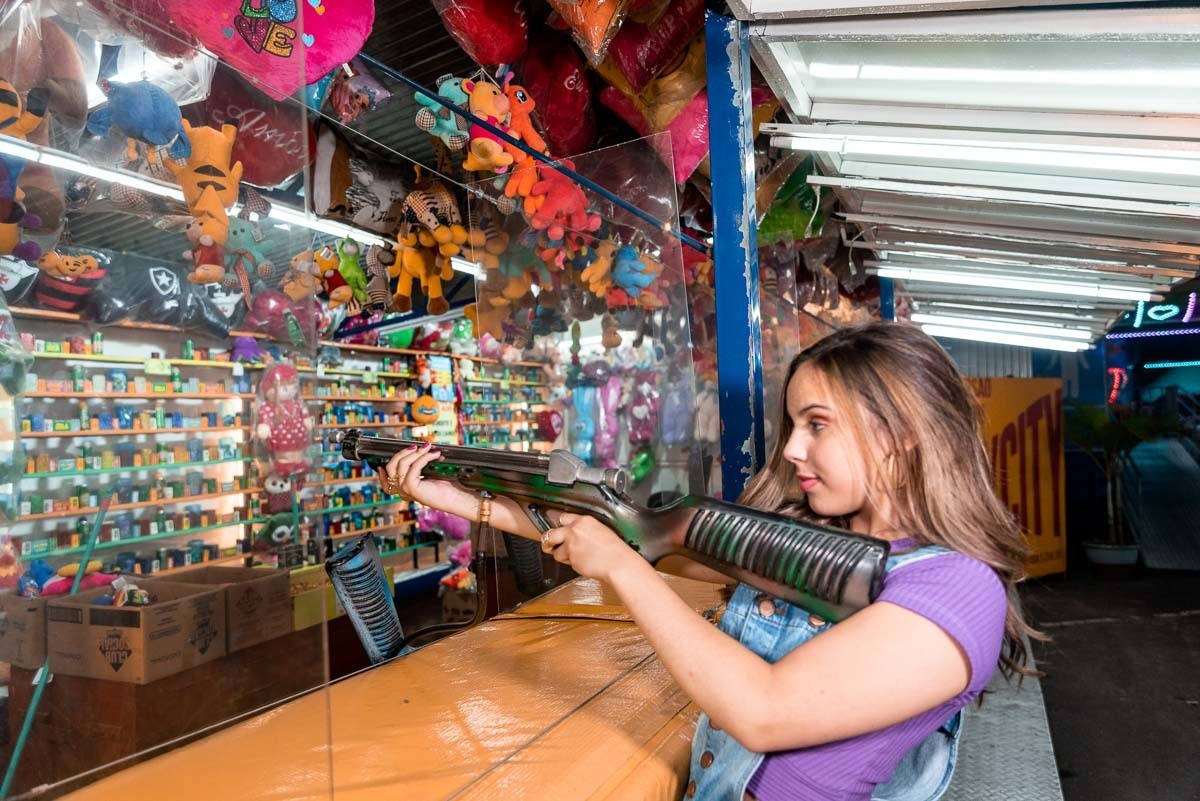 ensaio no parque de diversões