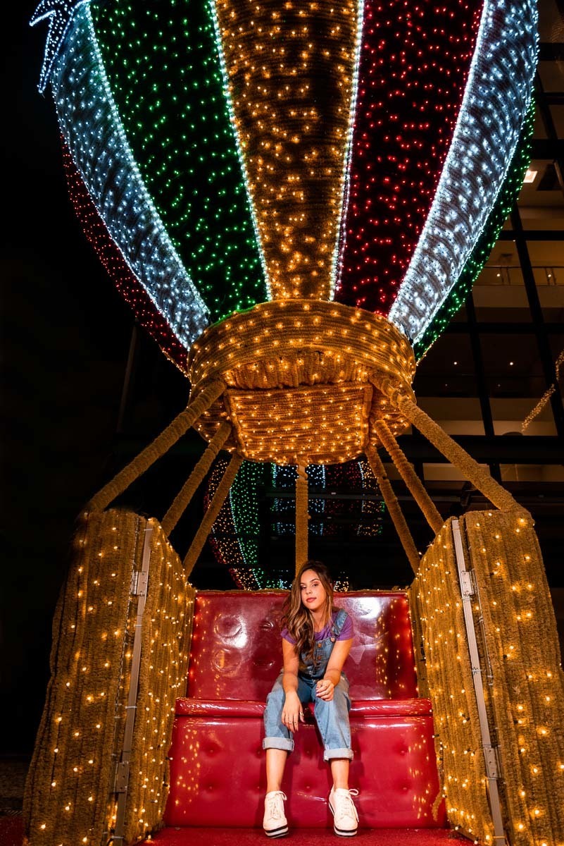 poses para ensaio no parque de diversões