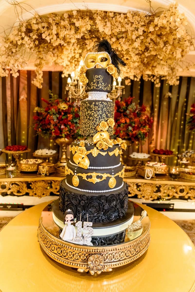 bolo tema baile de máscaras 