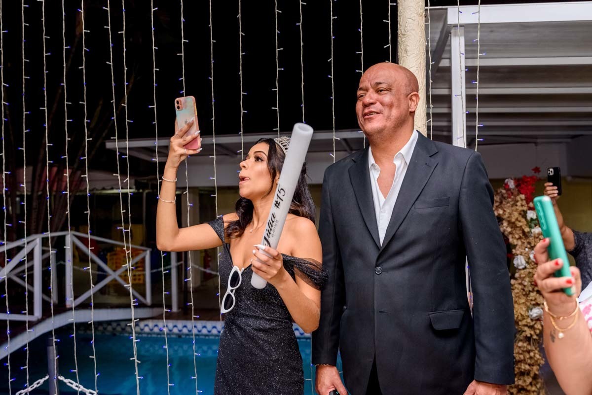 surpresa para debutante