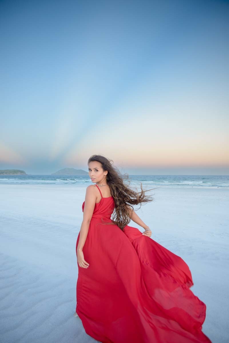 vestido vermelho lindo