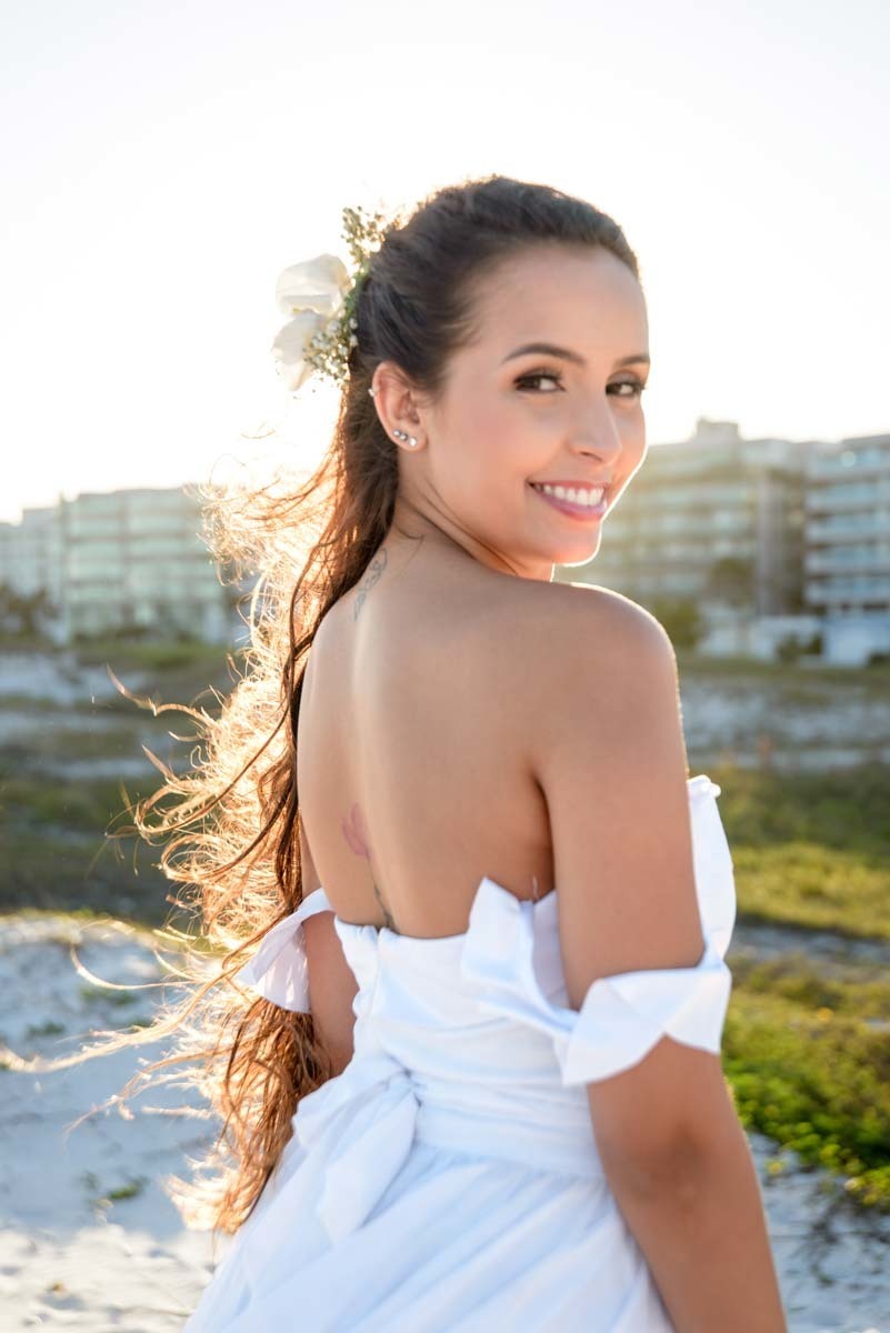 grinalda linda de noiva feita pela Débora Buquê