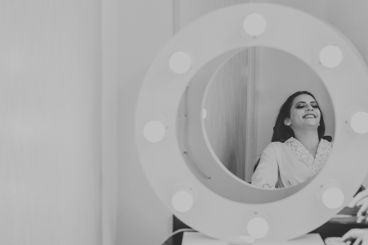 casamento paula e arthur dia da noiva espelho