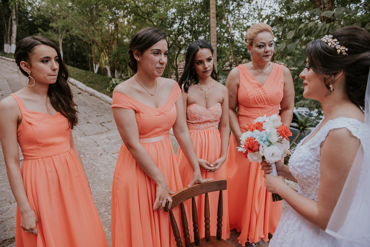 casamento paula e arthur madrinhas Chácara Flores Eventos - Ribeirão Pires