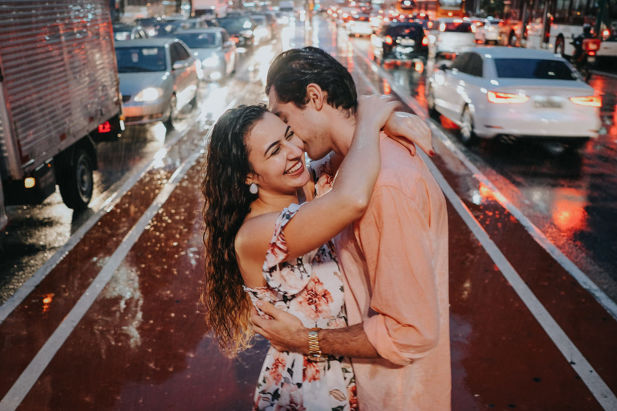 Ensaio Casal Paulista chuva