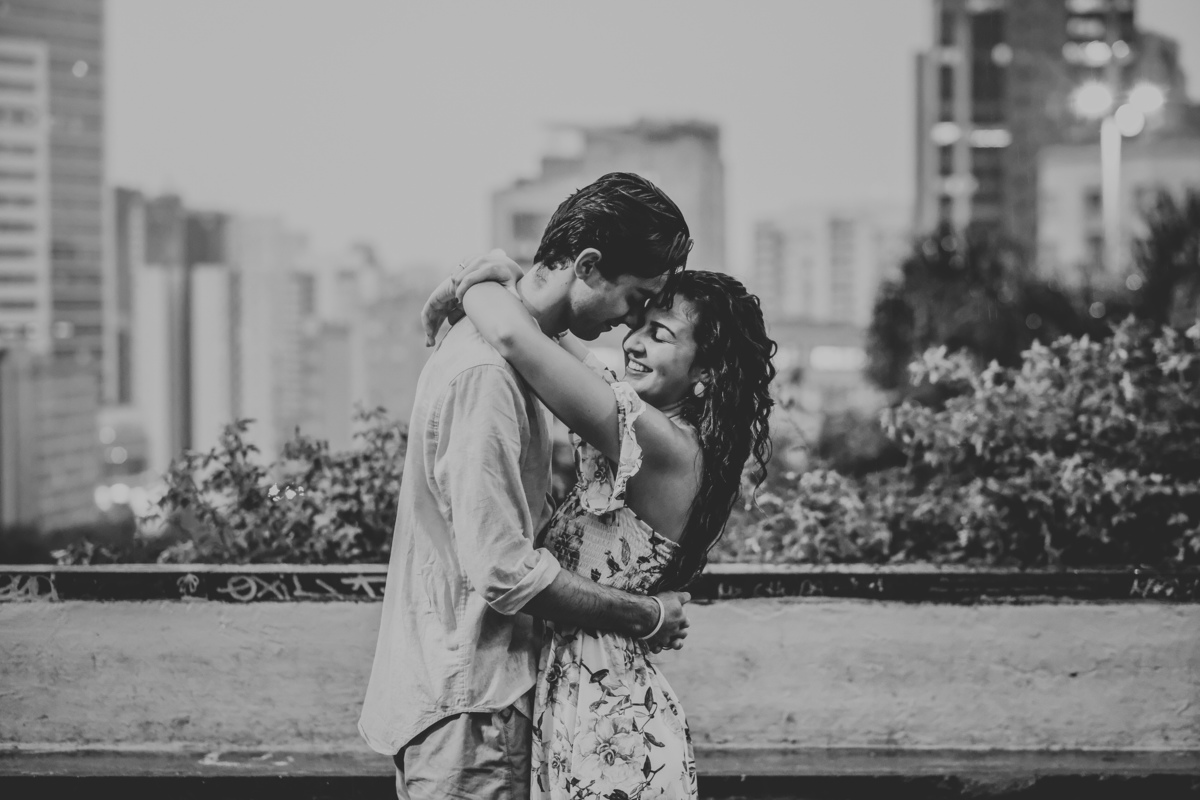 Ensaio Casal Paulista masp chuva 