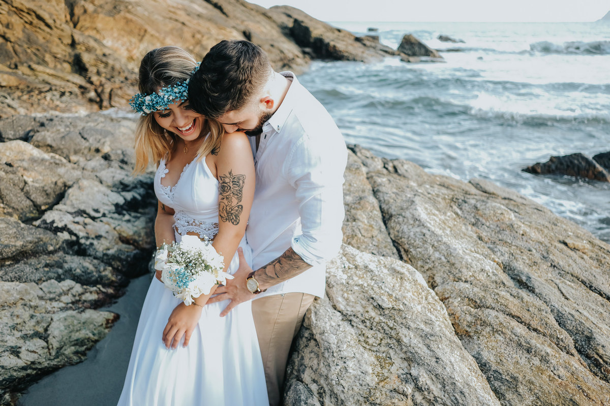 Ensaio pre-wedding Praia de São Pedro - Millena e Esthevan