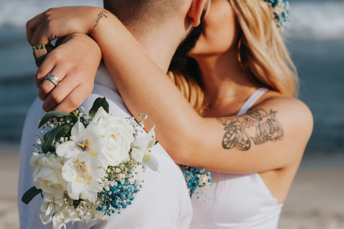 Ensaio pre-wedding Praia de São Pedro - Millena e Esthevan