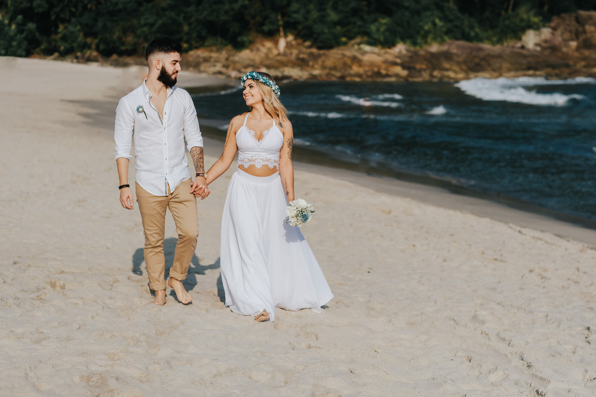 Ensaio pre-wedding Praia de São Pedro - Millena e Esthevan