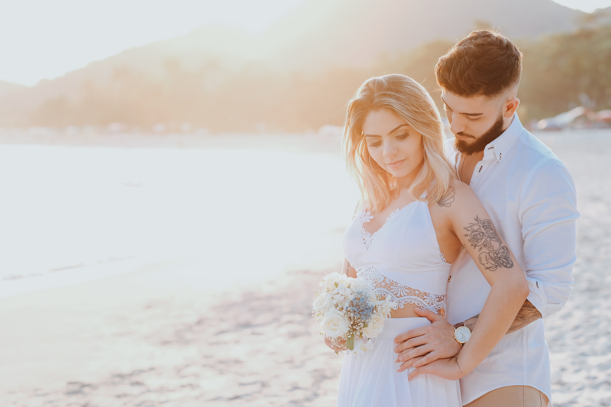 Ensaio pre-wedding Praia de São Pedro - Millena e Esthevan