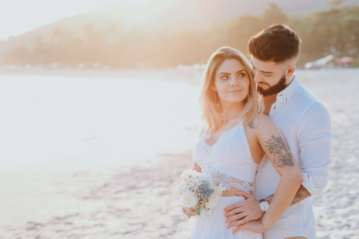 Ensaio pre-wedding Praia de São Pedro - Millena e Esthevan