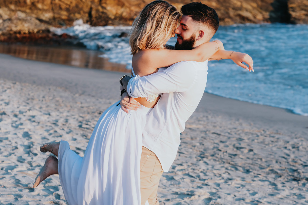 Ensaio pre-wedding Praia de São Pedro - Millena e Esthevan