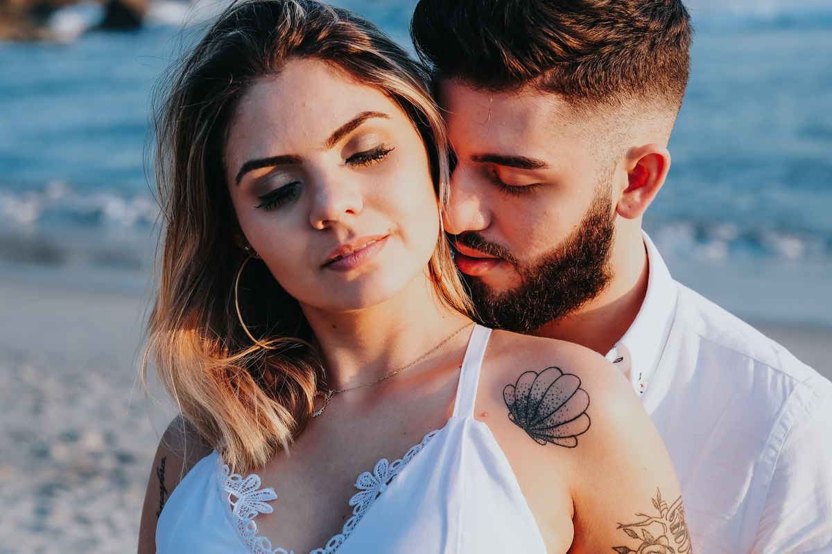 Ensaio pre-wedding Praia de São Pedro - Millena e Esthevan