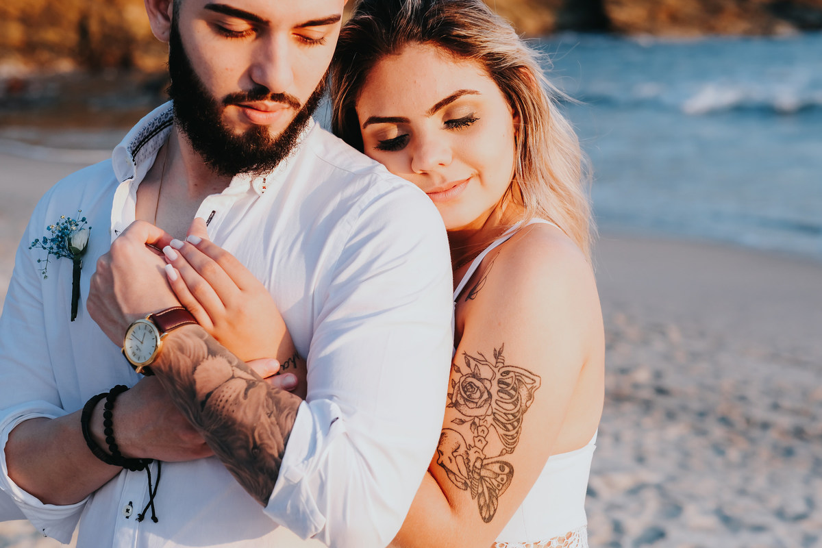 Ensaio pre-wedding Praia de São Pedro - Millena e Esthevan