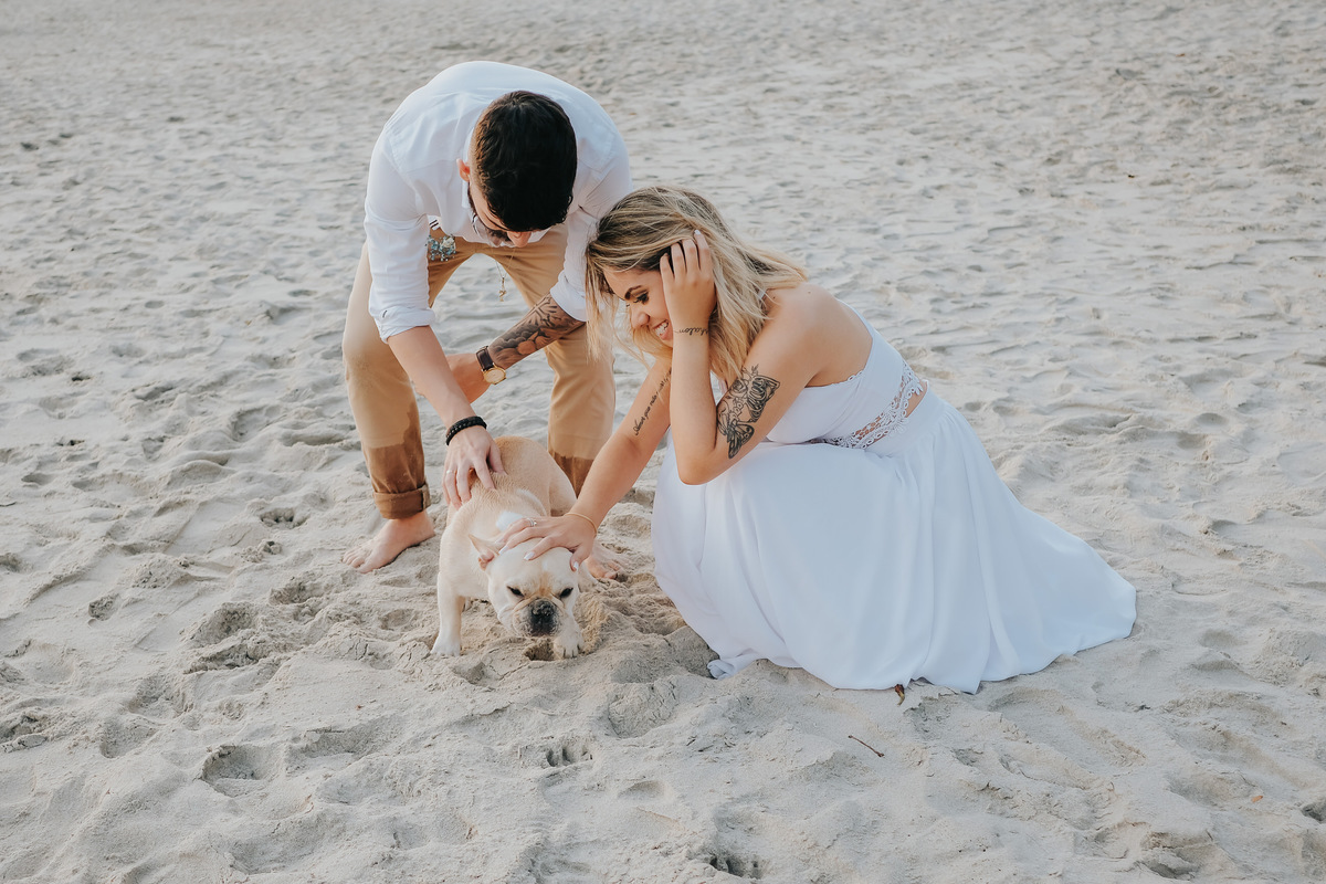 Ensaio pre-wedding Praia de São Pedro - Millena e Esthevan