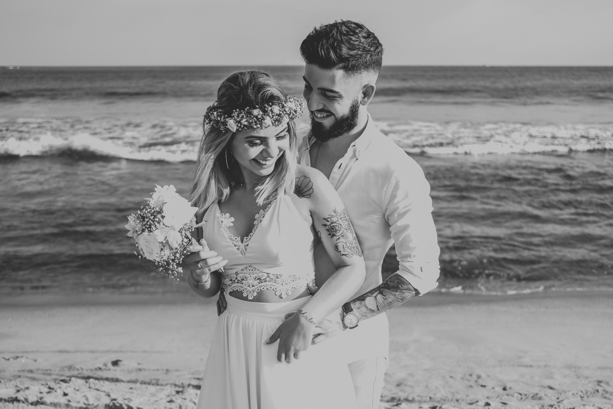 Ensaio pre-wedding Praia de São Pedro - Millena e Esthevan