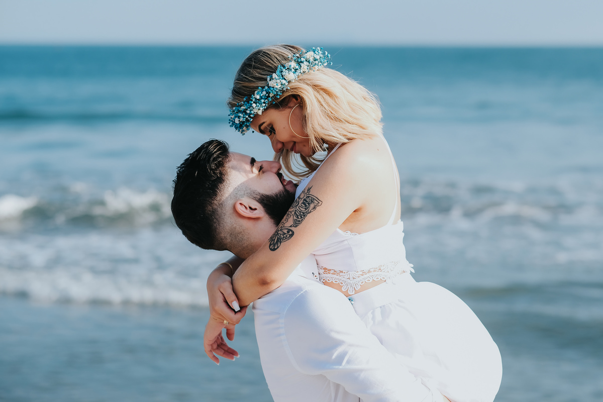 Ensaio pre-wedding Praia de São Pedro - Millena e Esthevan