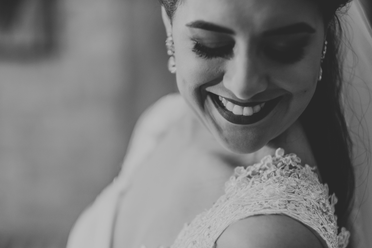 sorriso da noiva dia da noiva casamento Espaço Vista Verde Ribeirão