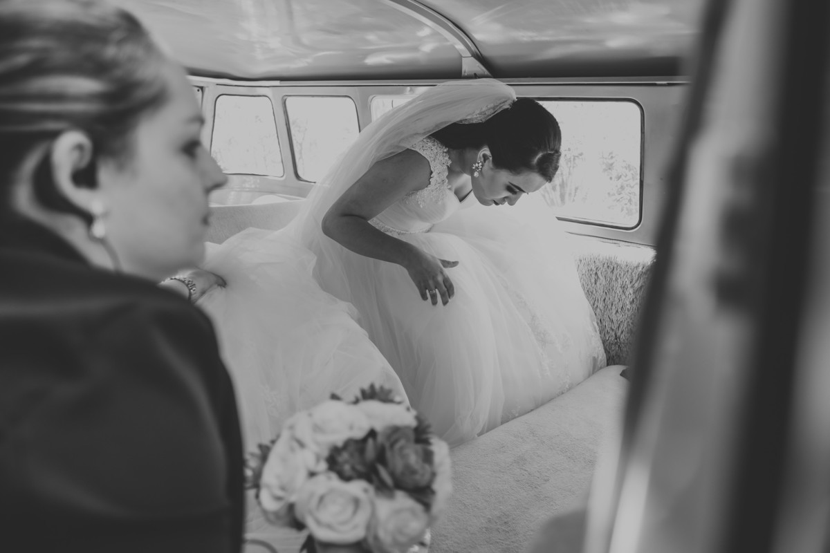 noiva a kombi casamento Espaço Vista Verde Ribeirão