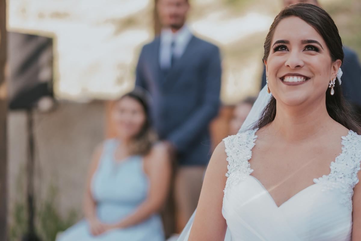 noiva emocionada votos casamento Espaço Vista Verde Ribeirão