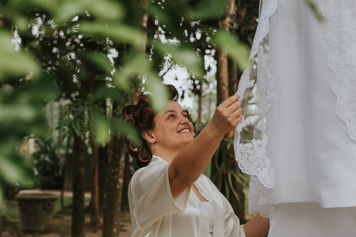noiva como o vestido casamento Sítio São Jorge Buffet e Eventos