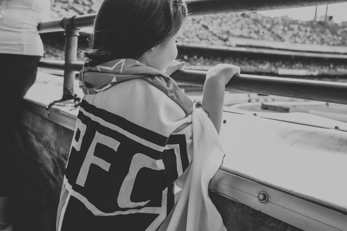 Duda vendo de perto Ensaio família Martins Estádio do Morumbi