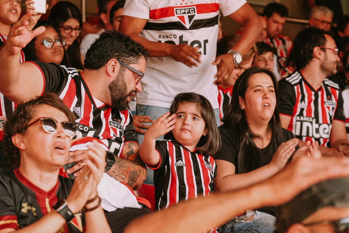 torcendo pelo São Paulo Ensaio família Martins Estádio do Morumbi