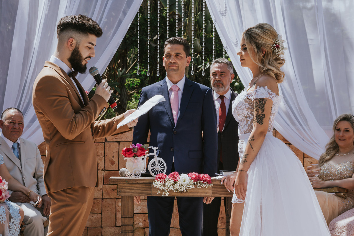 votos  Espaço Verde casamento Millena e Esthevan