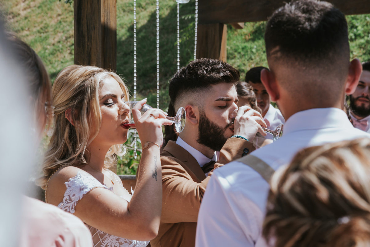 ceia  Espaço Verde casamento Millena e Esthevan