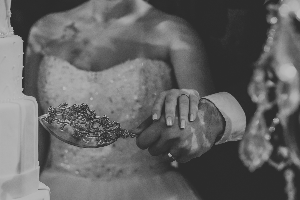 Noivos mesa do bolo Monte Castelo Eventos