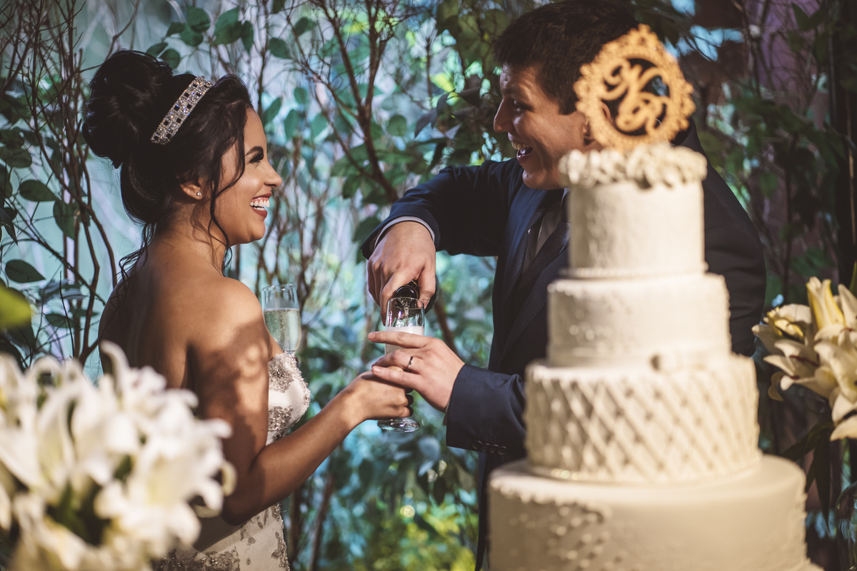 mesa do bolo Napoleão Buffet São Bernardo 