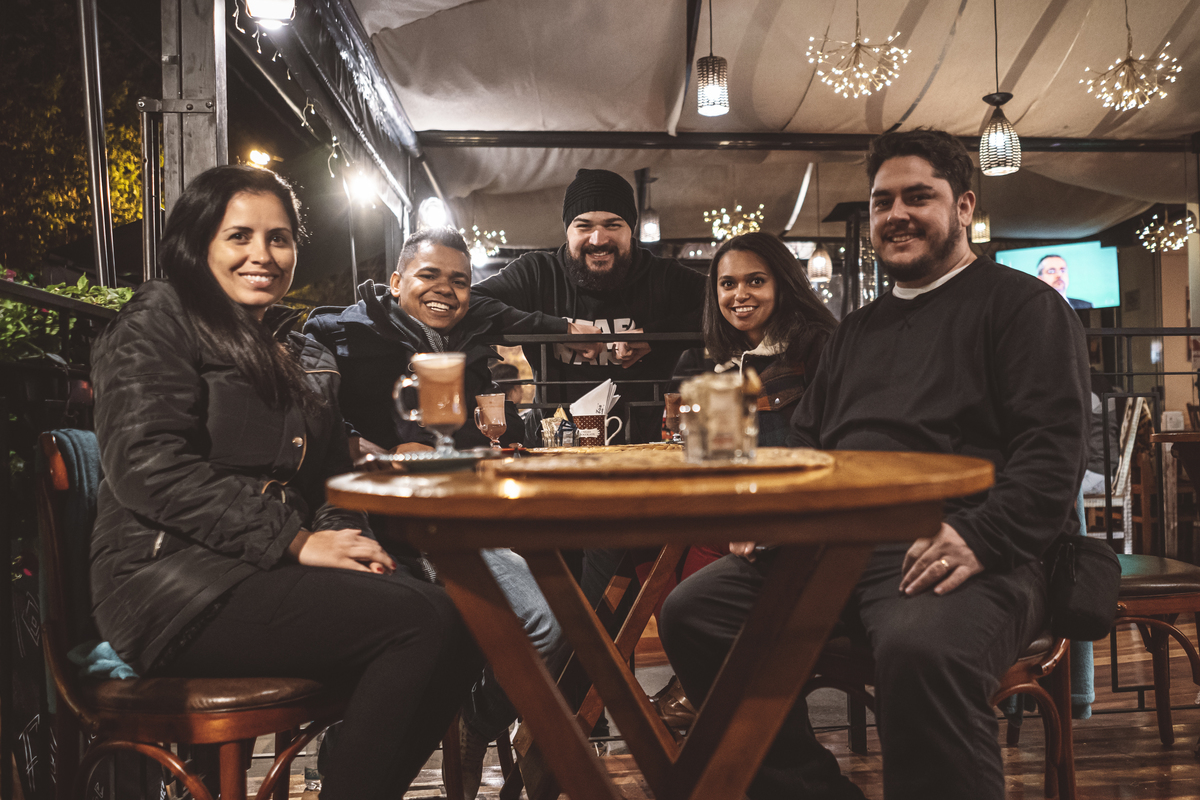 Ensaio Thuany e Jilvan Campos do Jordão com toda equipe