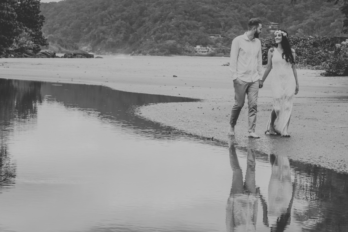 Ensaio pré casamento Bruna e Diego praia das conchas guarujá - sp,  pre-wedding