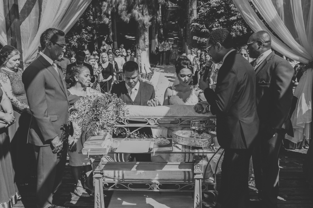benção dos pais e do pastor casamento Jiuvan e Thuany Recanto Santa Rita