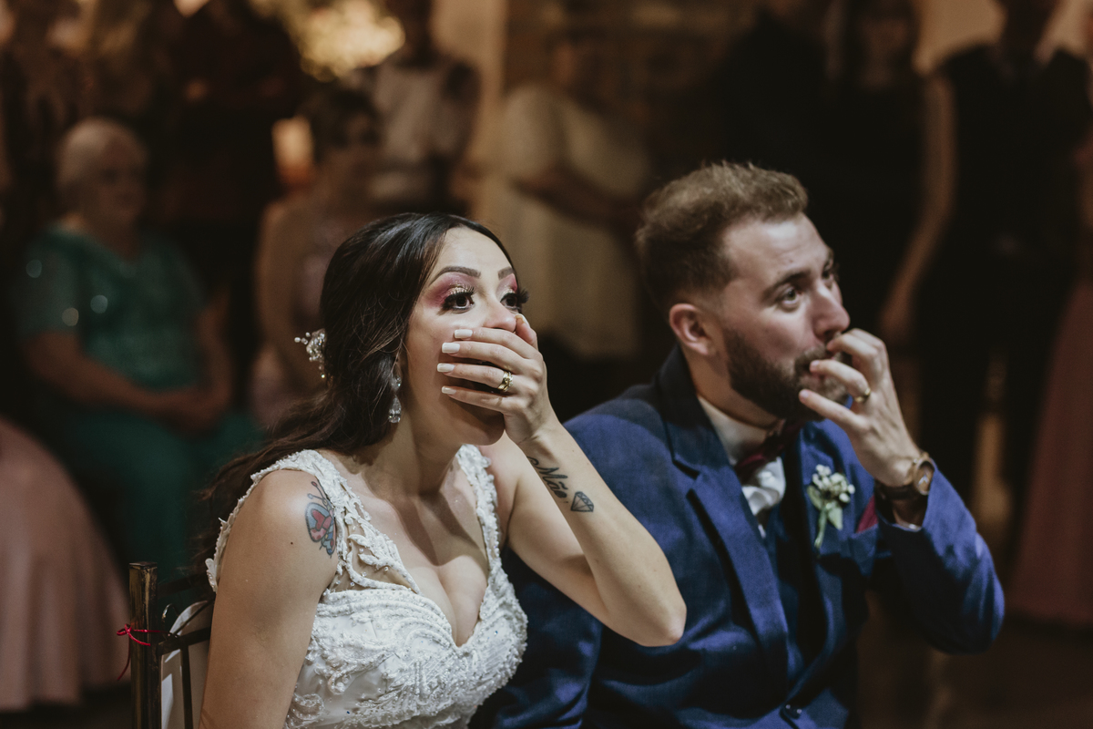 reação ao ver o sameday Casamento Espaço Vista Verde