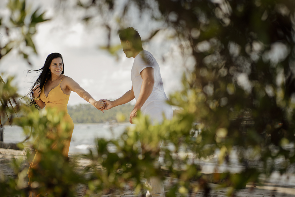 Praia de Carneiros Bora Bora Porto de Galinhas Pernambuco Ensaio Casal