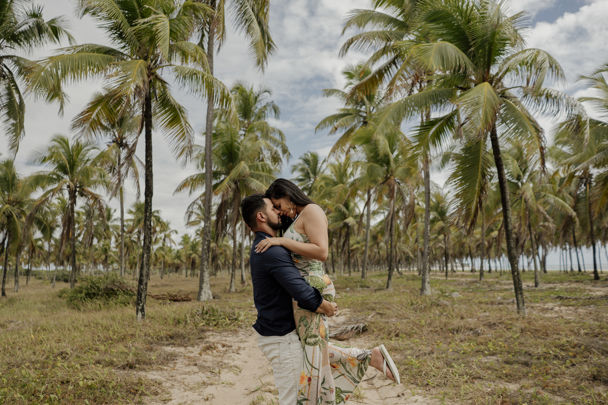 Coqueiral Praia de Maracaípe Porto de Galinhas Pernambuco Ensaio Casal