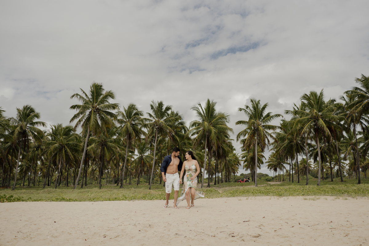 Coqueiral Praia de Maracaípe Porto de Galinhas Pernambuco Ensaio Casal