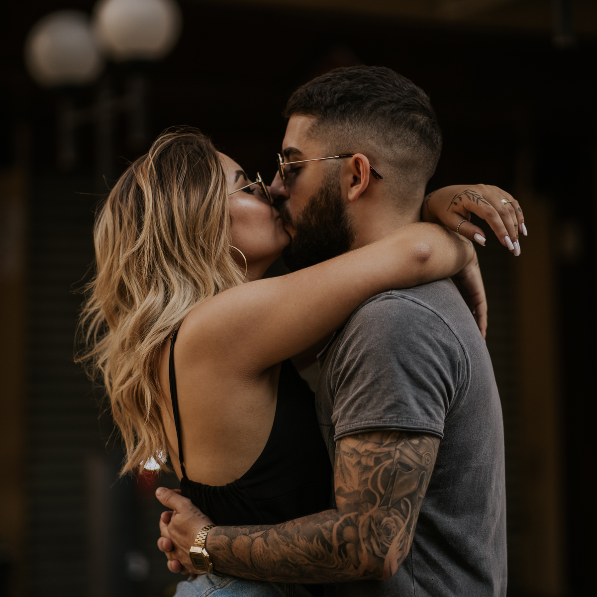 Ensaio fotográfico urbano, Av. Paulista, casal cool, casal style, casal tatto, tatto, fotos, urbano