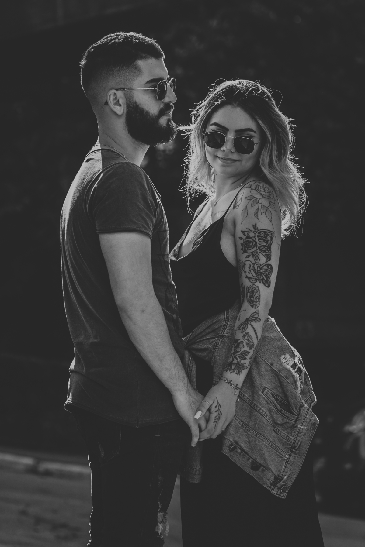 Ensaio fotográfico urbano, Av. Paulista, casal cool, casal style, casal tatto, tatto, fotos, urbano