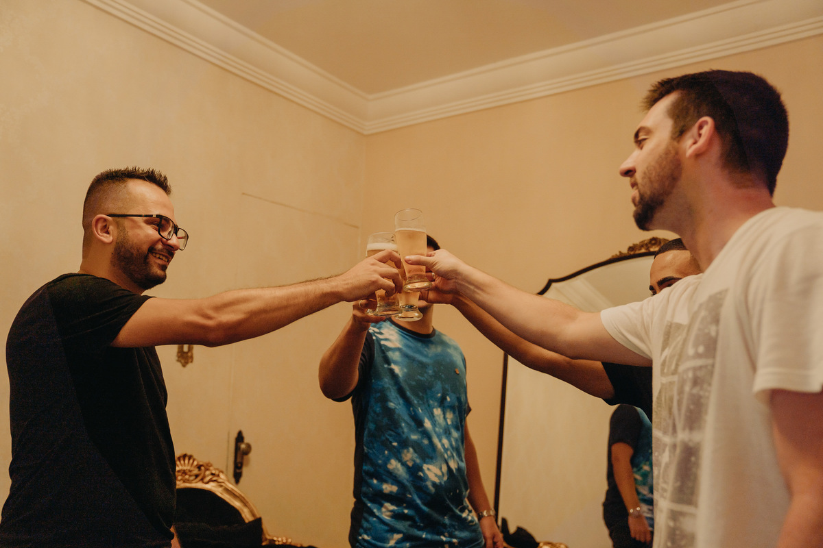 brinde amigos do noivo