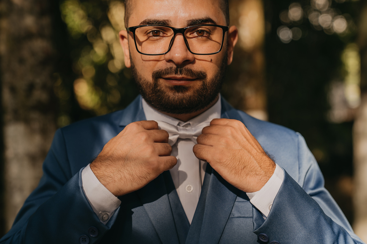 noivo ajustando a gravata recanto santa rita