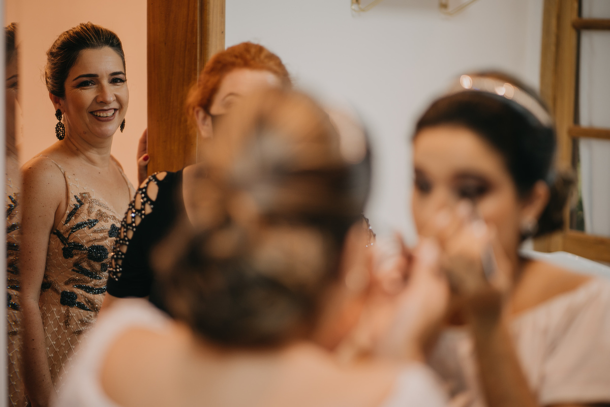 mae da noiva e noiva passando o lapis recanto santa rita